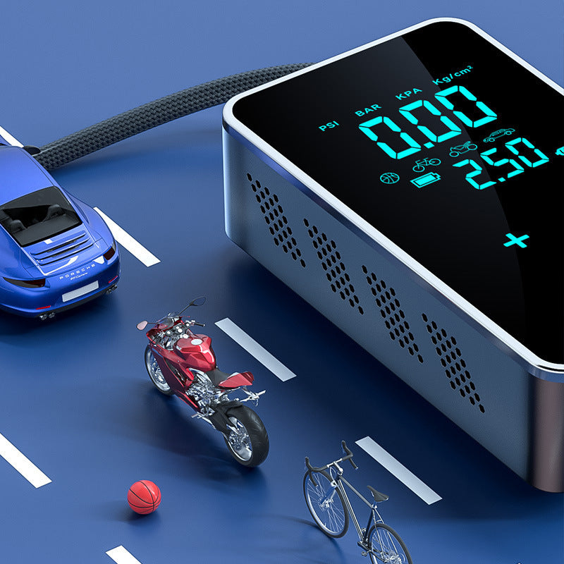 Electric Tire Inflator Portable USB Rechargeable Digital Display for Cars Bicycles Motorcycles and Boats