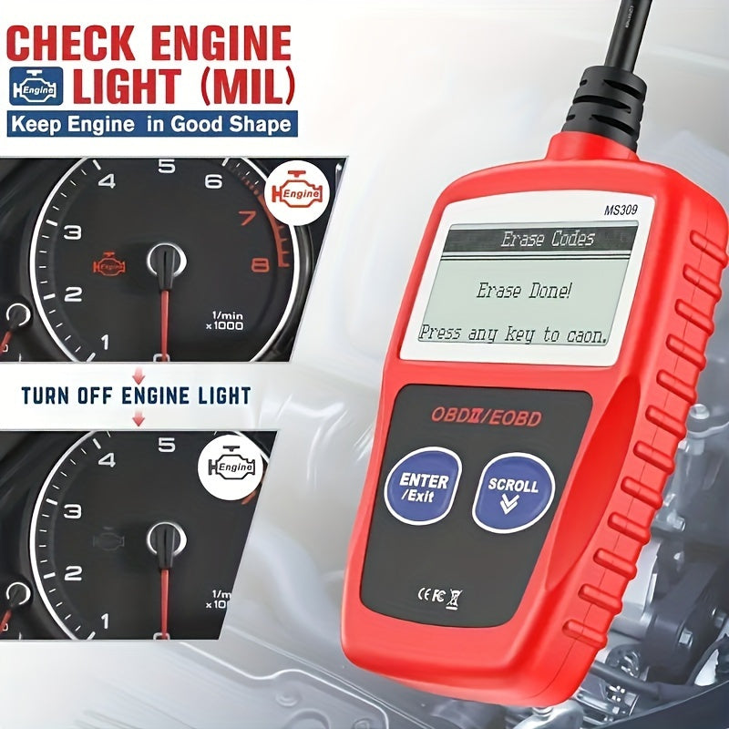 Car Fault Code Reader Scan Tool Engine Diagnostics with Freeze Data Erase Codes