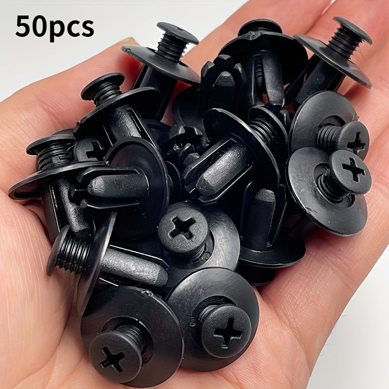 50 Pcs Plastic Car Fasteners Clips for Interior and Trunk Installed