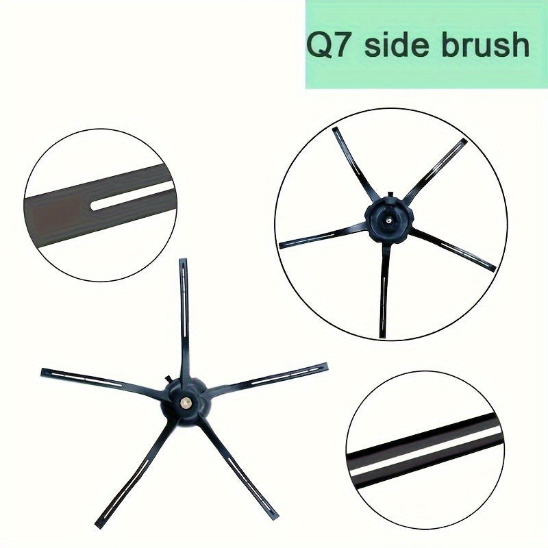 Replacement Vacuum Cleaner Parts Set for Q7 Max T8 Side Brushes HEPA Filters