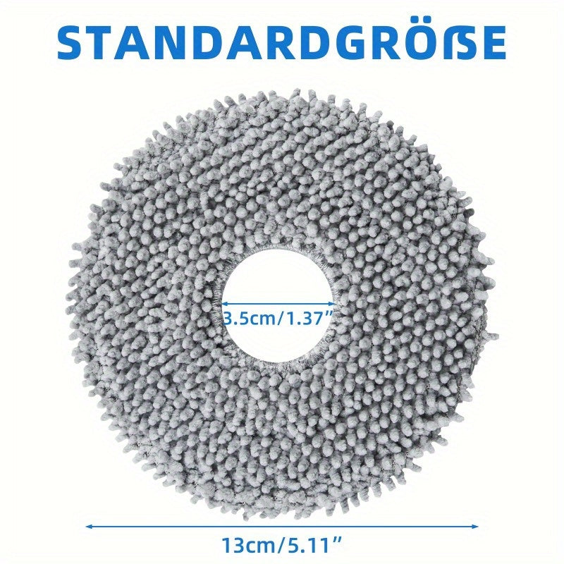 Robot changyutgich uchun 6 ta bo'lakli mop mato to'plami, antibakterial aylanuvchi mop padlari bilan