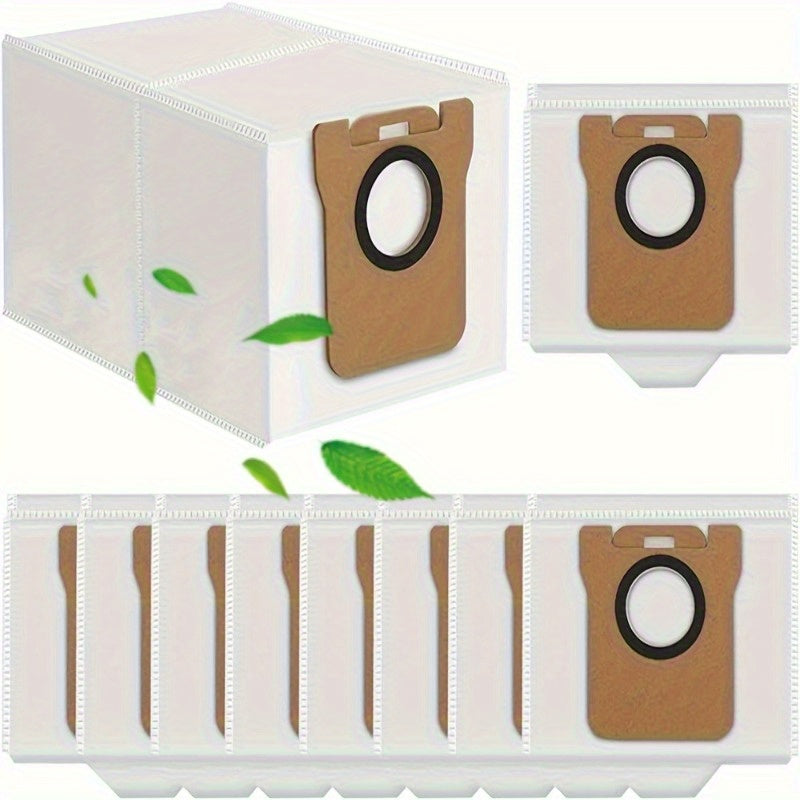 10-Pack Reusable Cloth Vacuum Dust Bags for Robot Vacuum Floor Attachments
