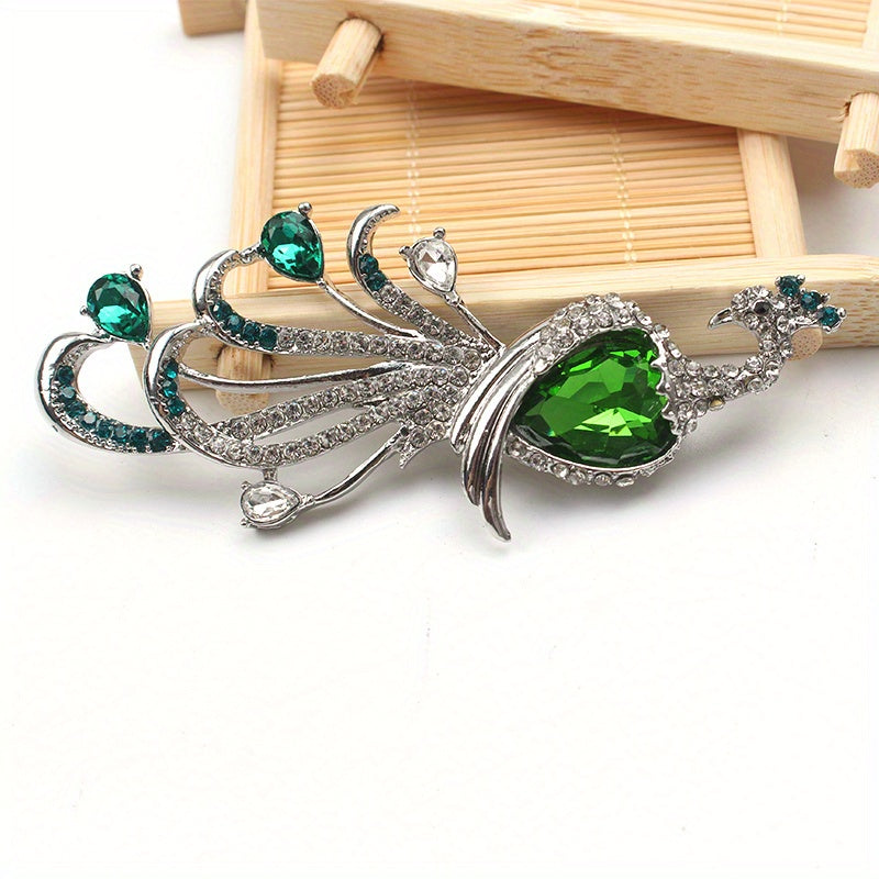 Women's Rhinestone Brooch Pin Elegant Decorative Jewelry
