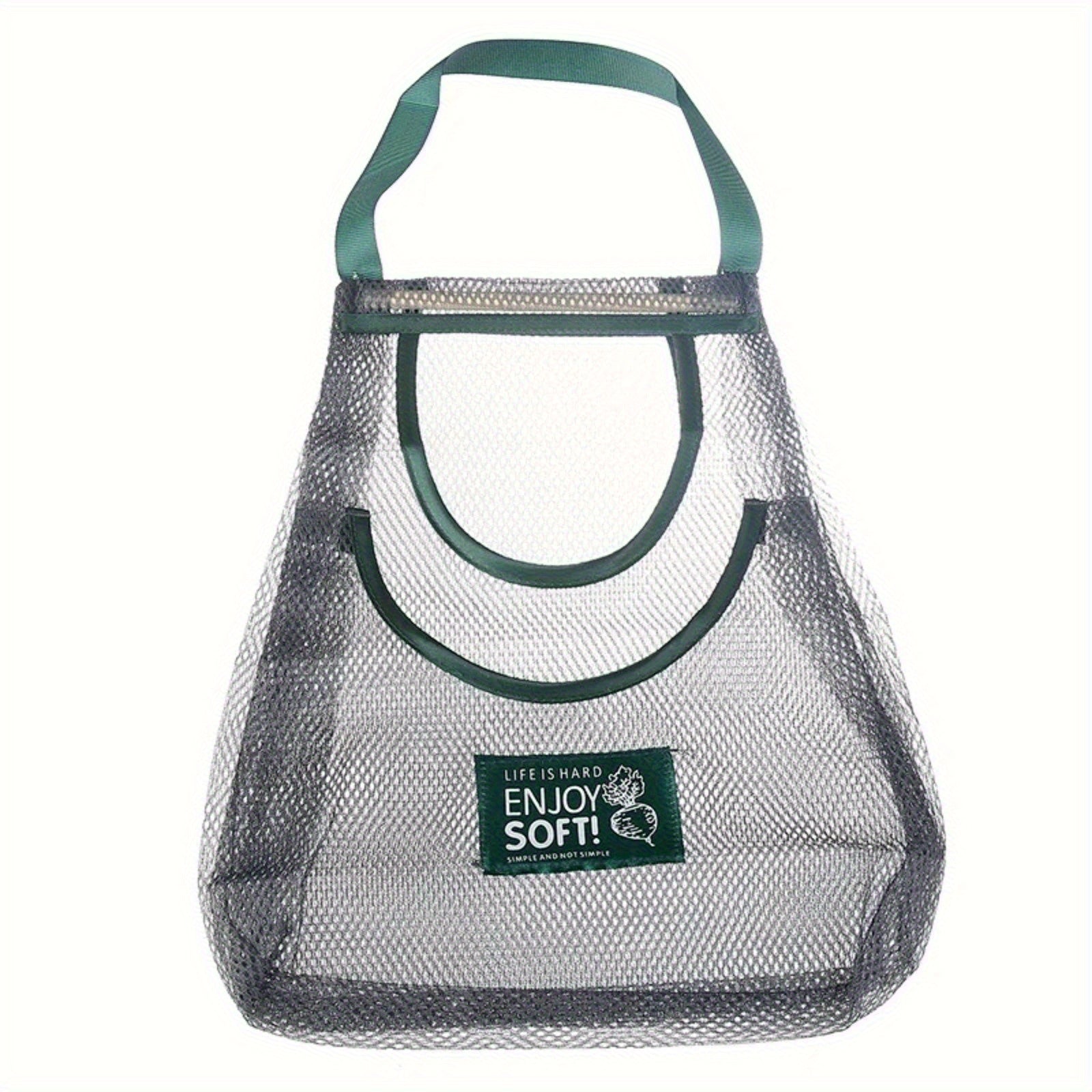 Extra Large Mesh Kitchen Storage Bag Durable Plastic Organizer for Fruits Vegetables Pantry