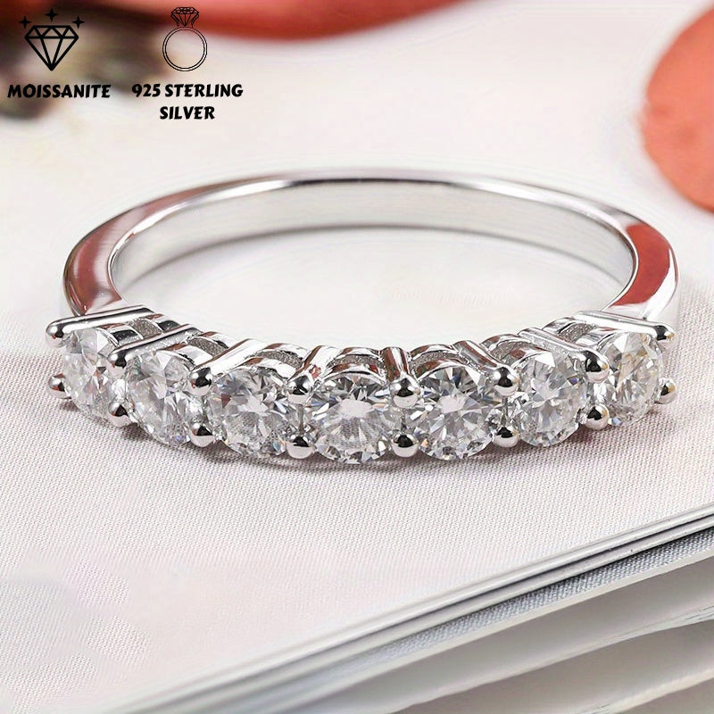 Sterling Silver Moissanite uzuk 0.7 karat 18K oltin bilan qoplangan ayollar uchun to'ylar uchun zargarlik buyumlari