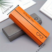 Solid Color Myopia Eyeglass Case Hard Shell Shockproof Magnetic Closure