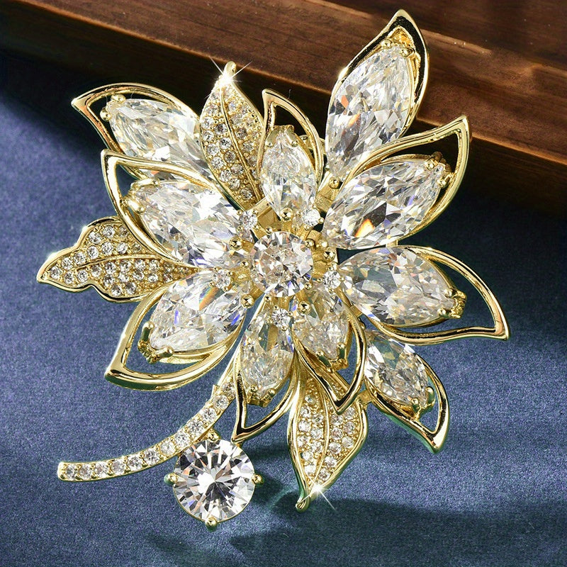 Роскошные броши и значки из полных кристаллов, идеально подходящие как для женщин, так и для мужчин. Это элегантное, высококачественное классическое украшение в виде булавки излучает утонченность и очарование.