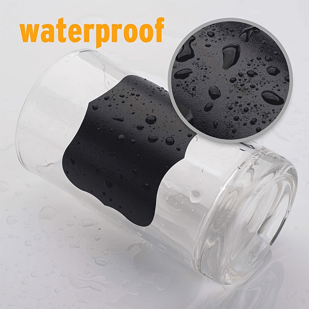 120 PVC Chalkboard Labels with Markers Reusable Black White Stickers for Organizing