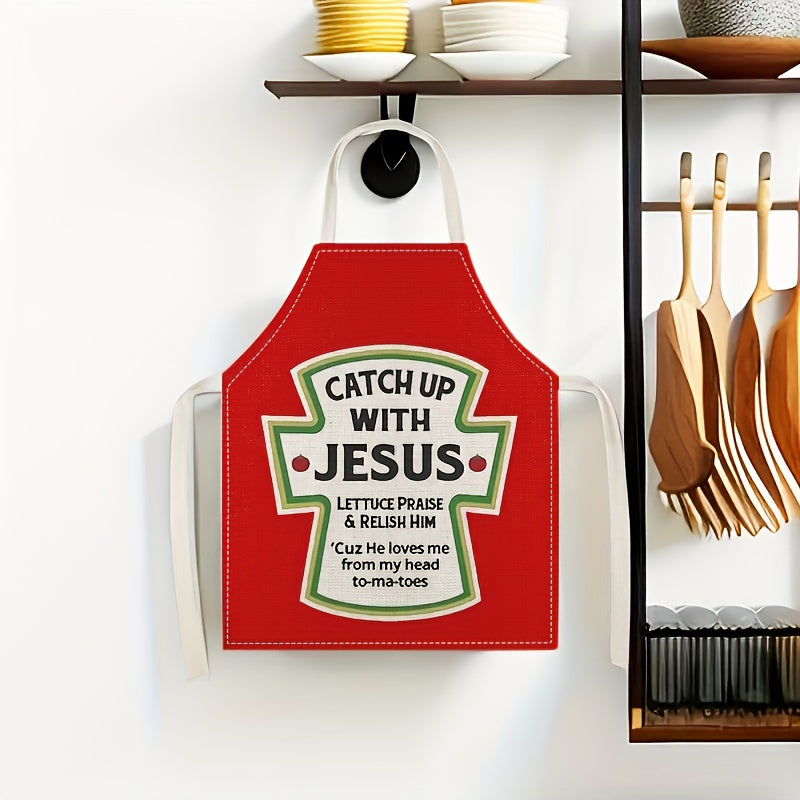 Christmas Apron for Cooking and BBQ Festive Kitchenwear 54x68 cm