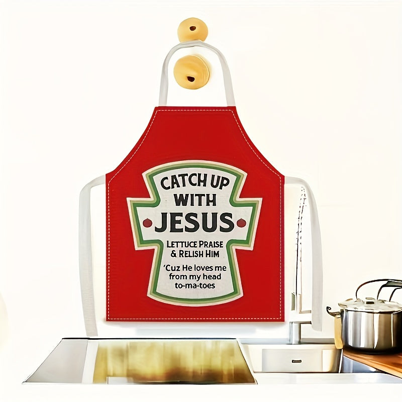 Christmas Apron for Cooking and BBQ Festive Kitchenwear 54x68 cm