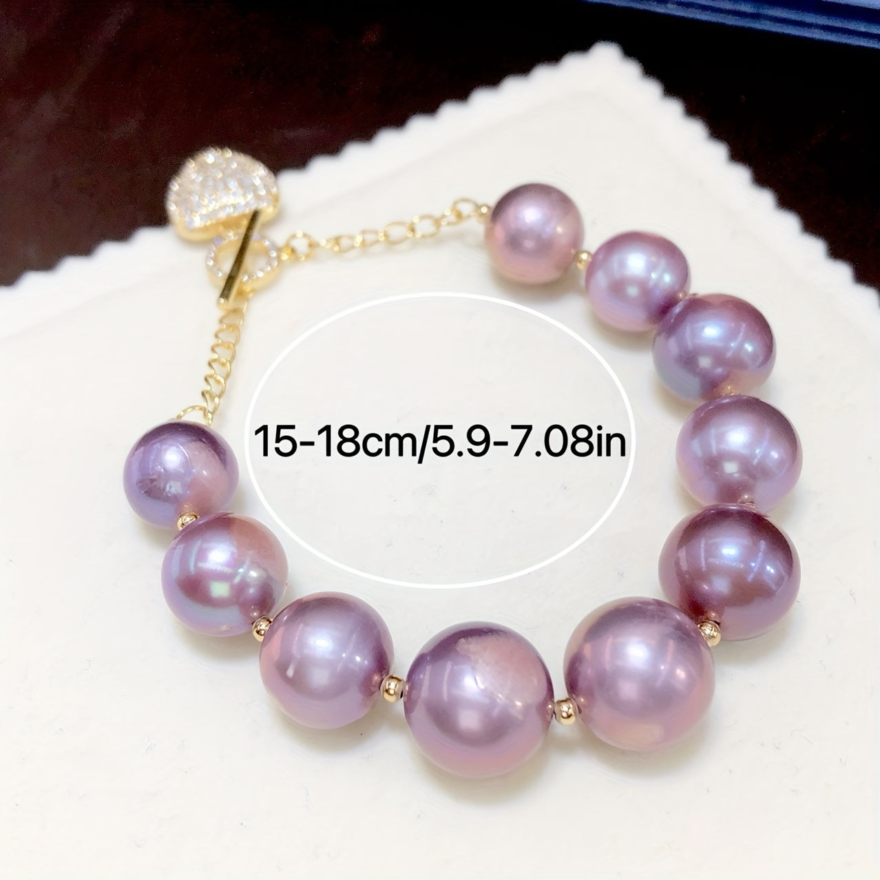 Ayollar uchun zamonaviy shirin suv marvarididan yasalgan bilaguzuk - Har kuni kiyish va sovg'alar uchun ajoyib, bayramlar va Thanksgiving uchun mukammal, Thanksgiving vaqti uchun ideal sovg'a.