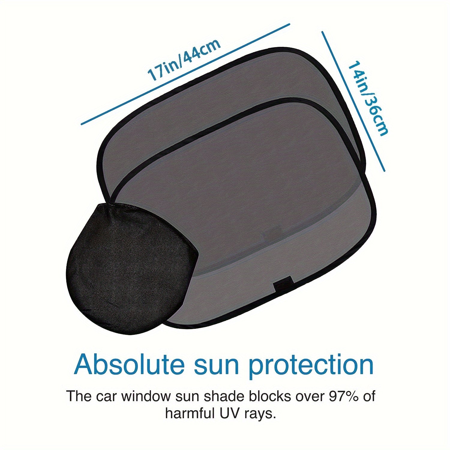 4-Piece UV Protection Car Sun Shades Mesh Side Window Sun Blockers for SUVs R