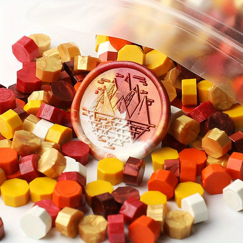 1620pcs 500g Octagonal Sealing Wax Particles for Envelope Gift Box DIY Retro Bulk Sealing Wax