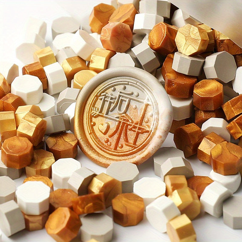 1620pcs 500g Octagonal Sealing Wax Particles for Envelope Gift Box DIY Retro Bulk Sealing Wax