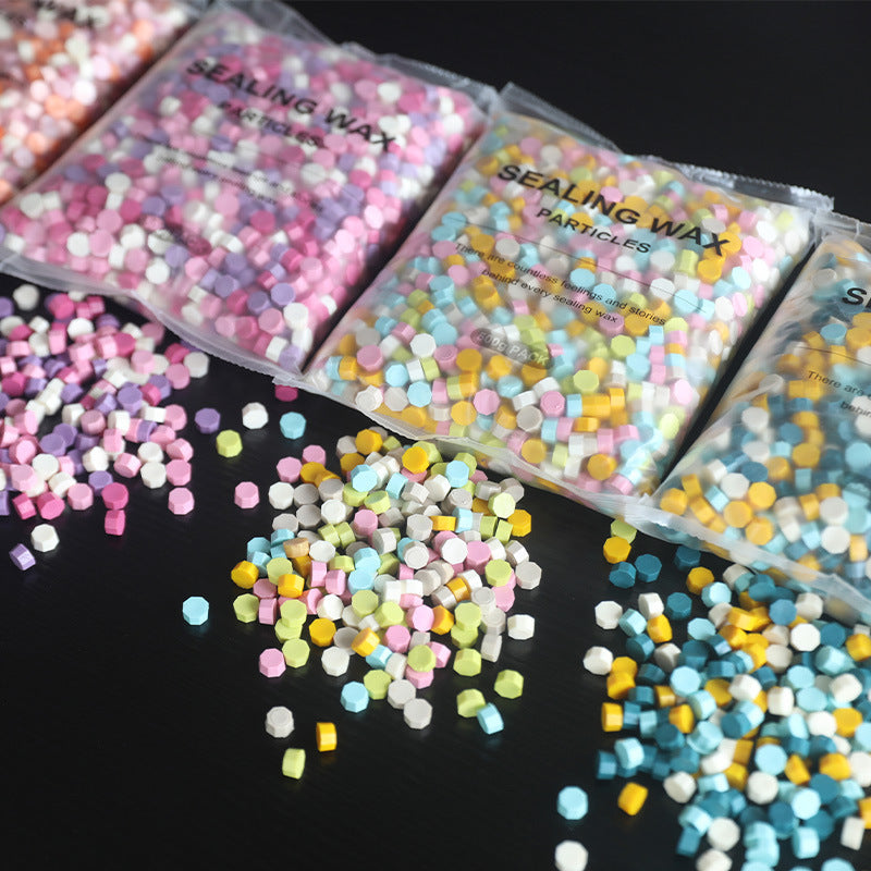 1620pcs 500g Octagonal Sealing Wax Particles for Envelope Gift Box DIY Retro Bulk Sealing Wax