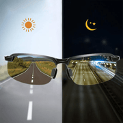 Unisex Night Vision Glasses for Driving Dual Lens PC Material No Diopter Yellow