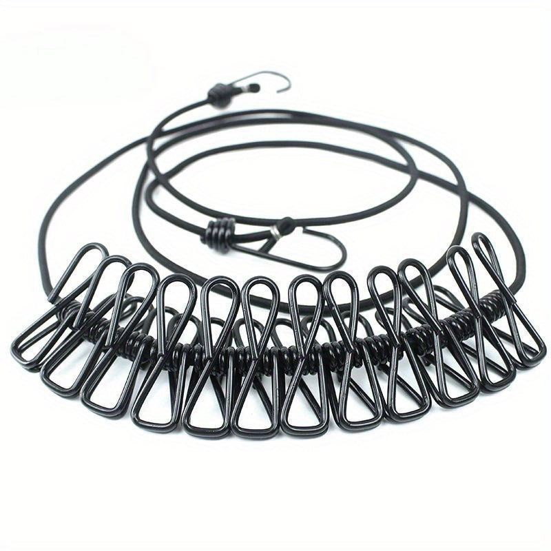 12 klipli kengaytiriladigan kiyim qurilmasi portativ tashqi ichki sayohat uchun rang variantlari