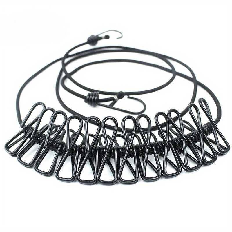 12 klipli kengaytiriladigan kiyim qurilmasi portativ tashqi ichki sayohat uchun rang variantlari