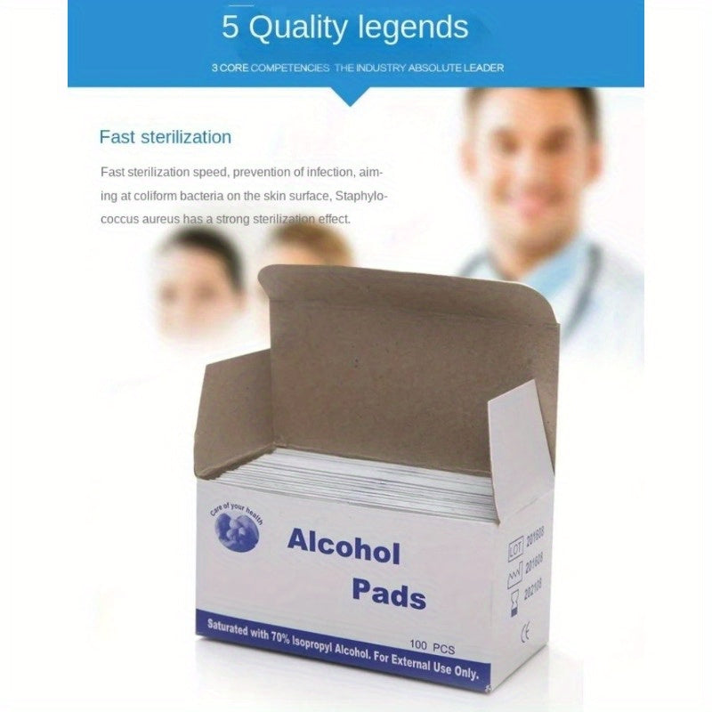 Caja de 100 hojas esterilizadas para bebidas, seguras, higiénicas y convenientes para beber