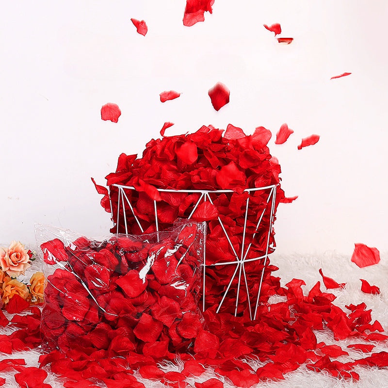 Fake Rose Petals for Wedding and Valentine's Day Decor, 1000 Pieces
