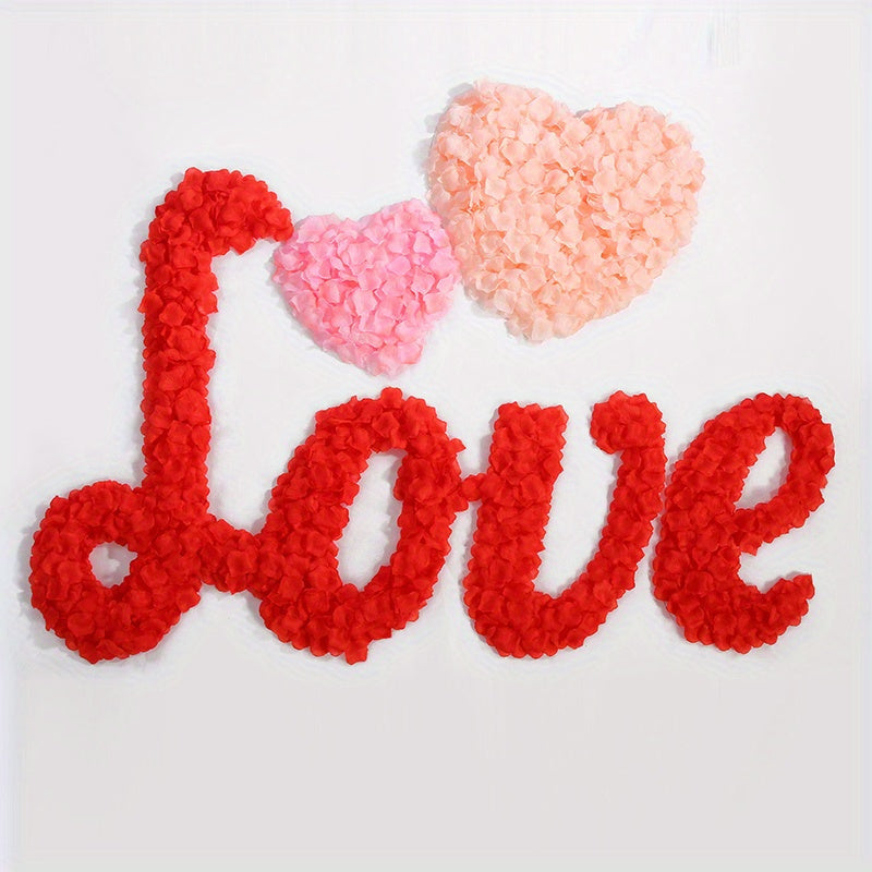 Fake Rose Petals for Wedding and Valentine's Day Decor, 1000 Pieces