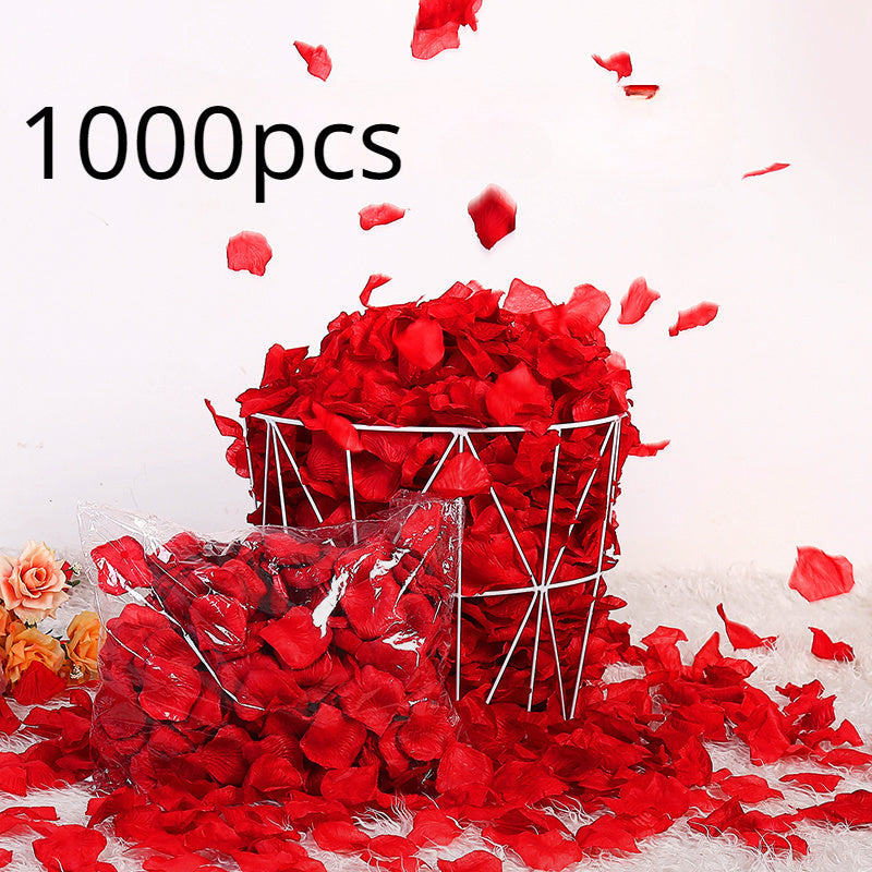 Fake Rose Petals for Wedding and Valentine's Day Decor, 1000 Pieces