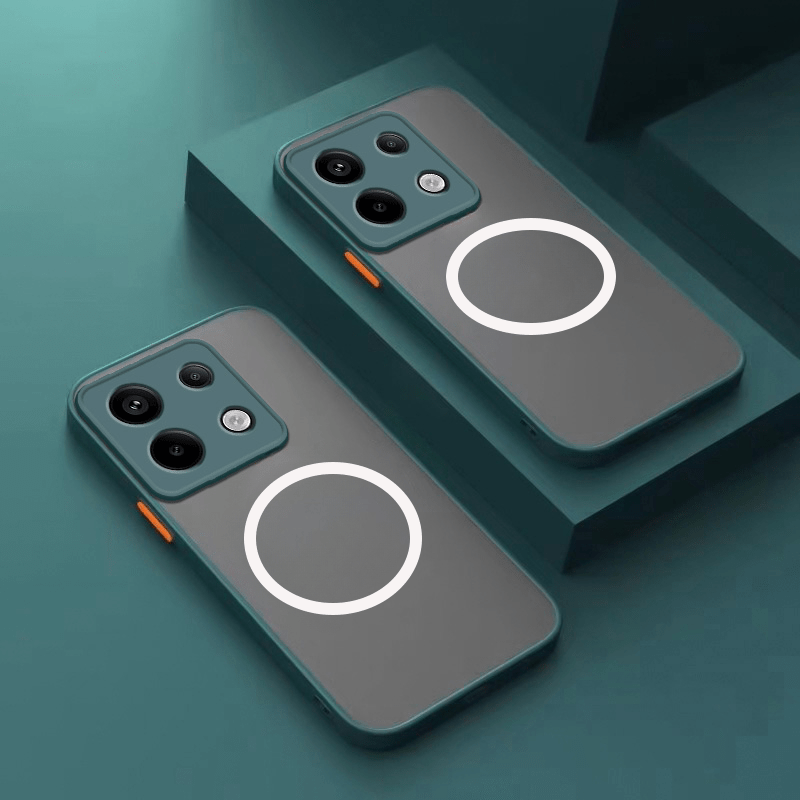 Matte Frosted Hard Phone Case for Xiaomi Poco and Mi Models Shockproof Magnetic Car Holder