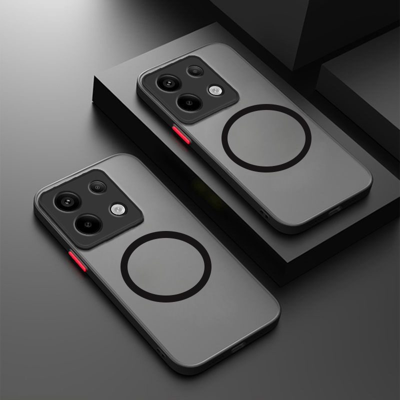 Матовая матовая жесткая крышка для телефона для моделей Xiaomi Poco и Mi, ударопрочный магнитный держатель для автомобиля