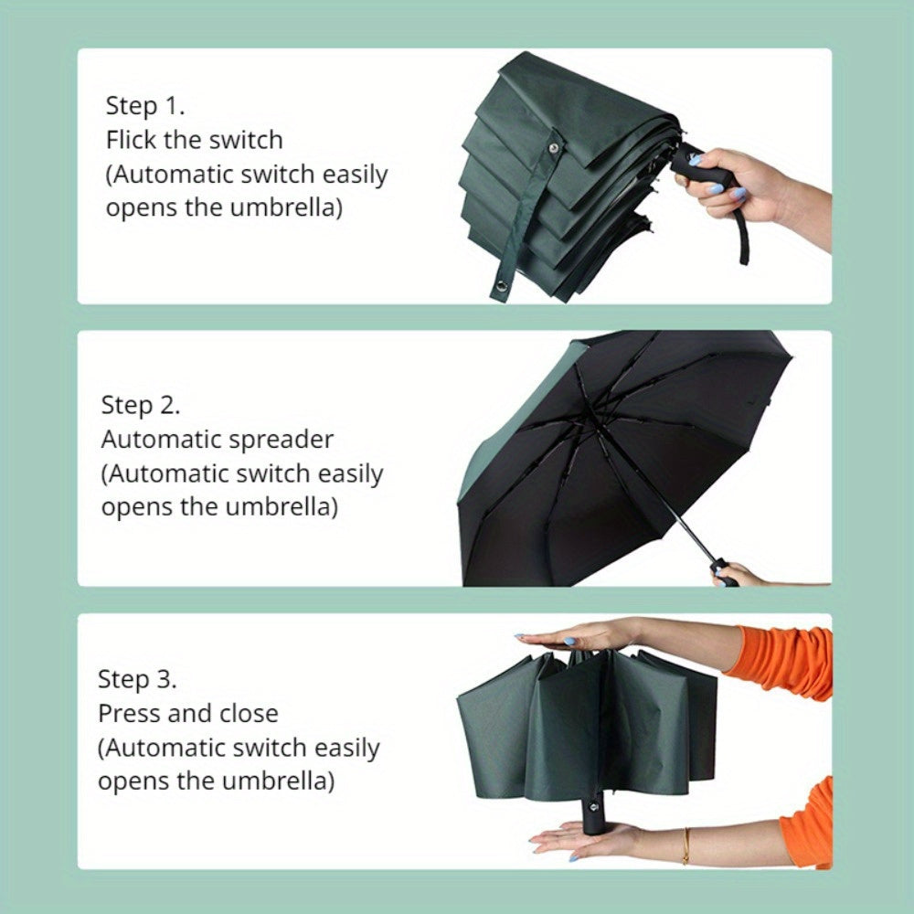 Avtomatik ochiq shamollashga qarshi yopiladigan, po'lat simlar va Pongee matodan tayyorlangan sumka bilan