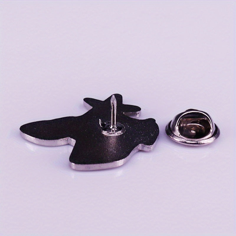 Ruby Slipper and Enchanted Wand Brooch Alloy Pin for Dancers and Fashion Accessories