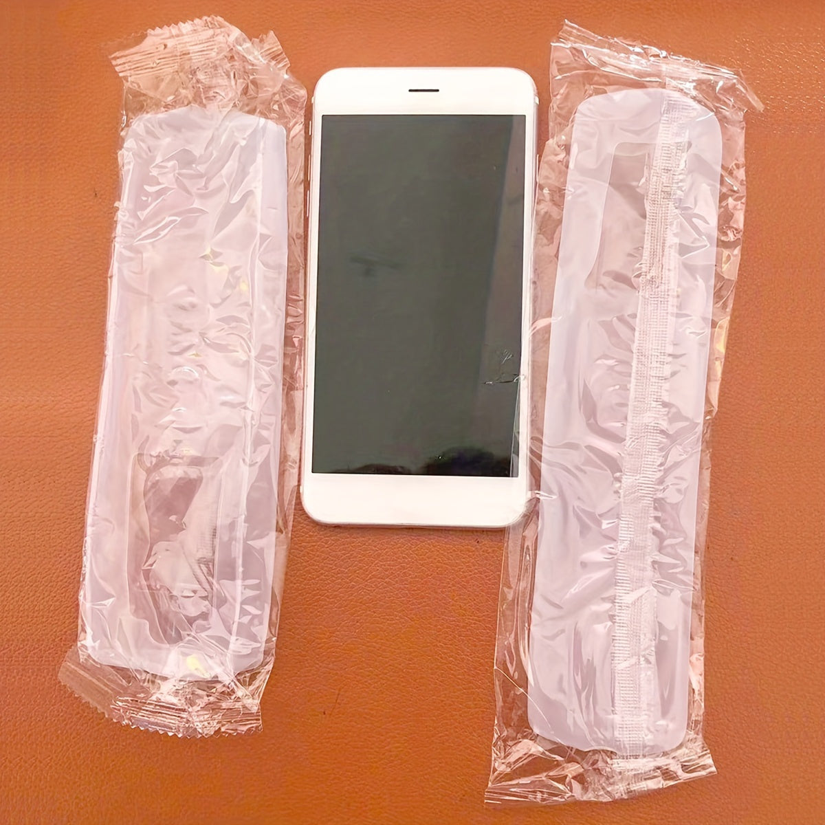 Cubierta de silicona para control remoto, a prueba de polvo y transparente para TV y aire acondicionado, tamaño pequeño y mediano