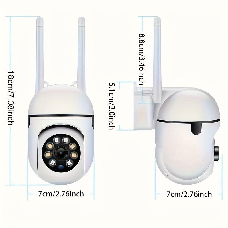 1080P HD WiFi Security Camera with 355° Pan-Tilt Night Vision Two-Way Audio USB Powered