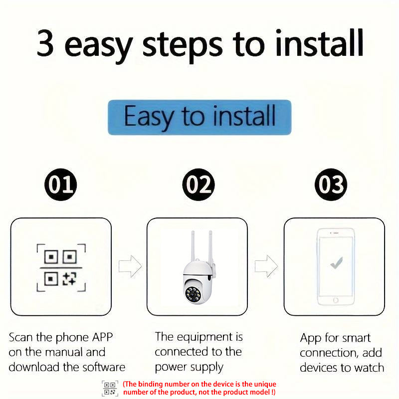 1080P HD WiFi Security Camera with 355° Pan-Tilt Night Vision Two-Way Audio USB Powered