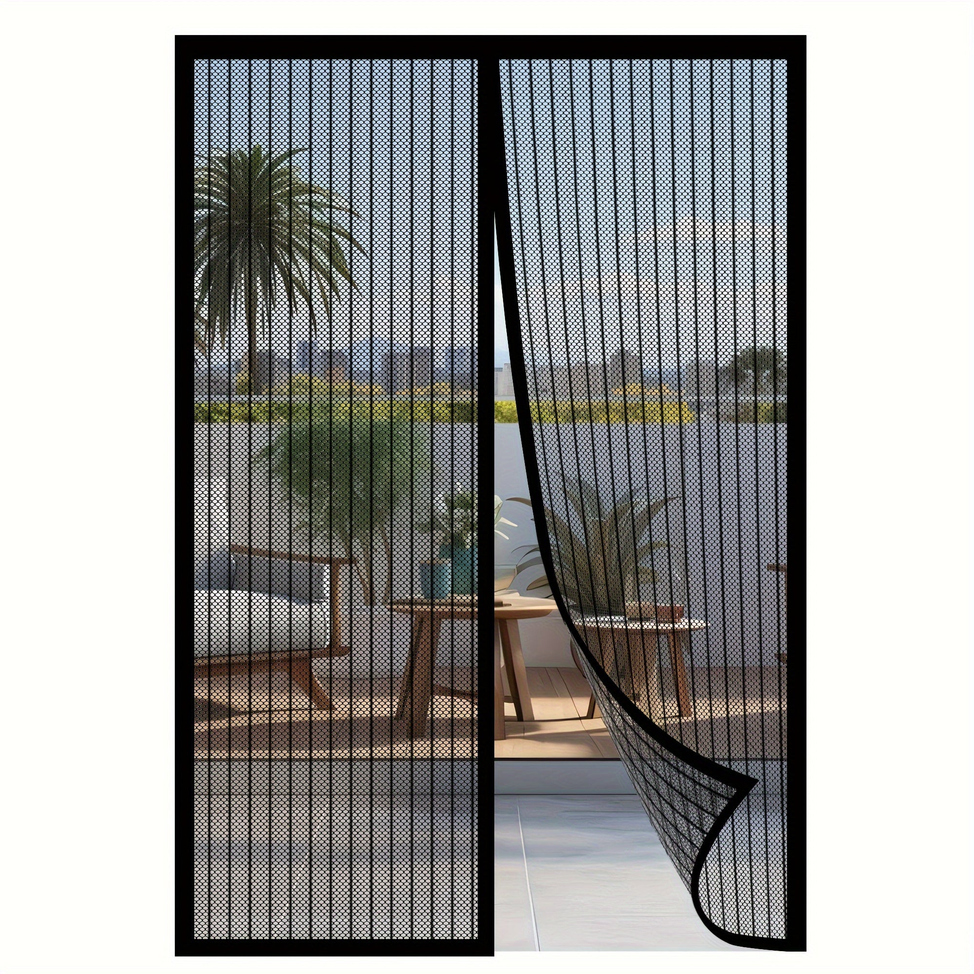 Magnetic Screen Door Insect Barrier Pet and Child Friendly Fits Standard Doors