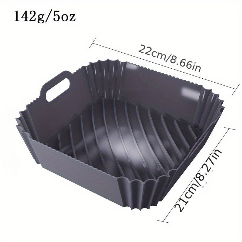 9-Inch Reusable Silicone Air Fryer Liner for 6-9 Quart Ovens and Microwaves