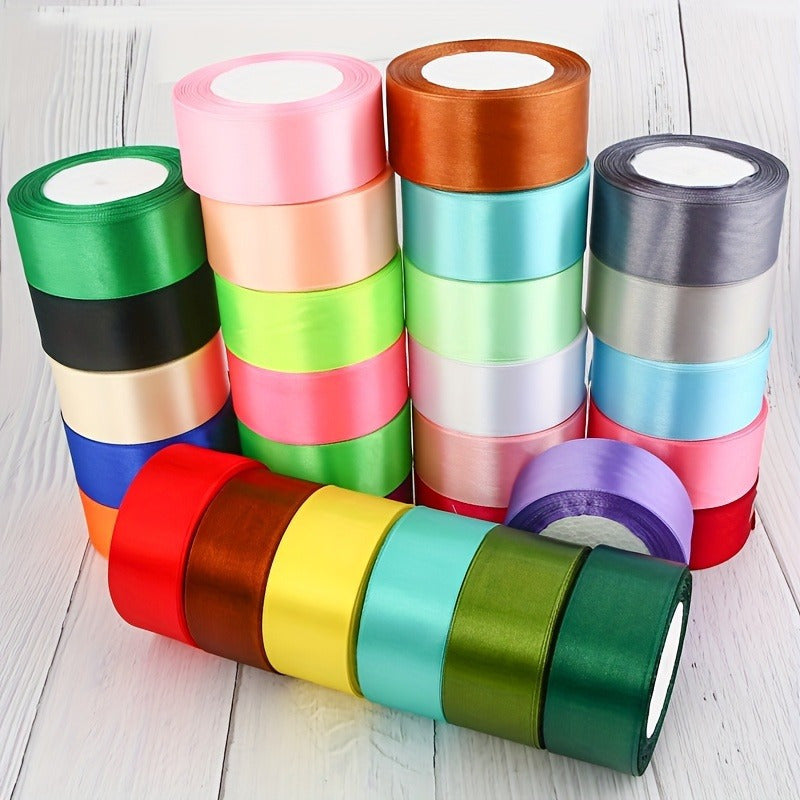 40mm Satin Ribbon Roll 25 Yards for Crafting Gift Wrapping Wedding Decor