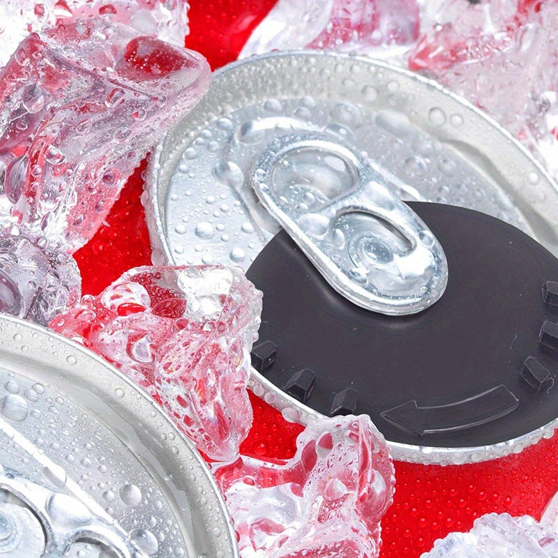 Set of 10 Reusable Soda Can Lids Spill and Insect Resistant Snap-On Covers