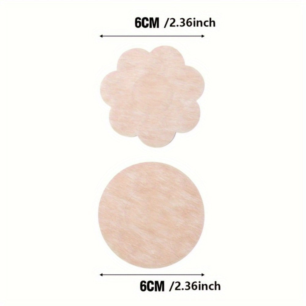 100-Piece Disposable Invisible Self-Adhesive Bra Patches for Women