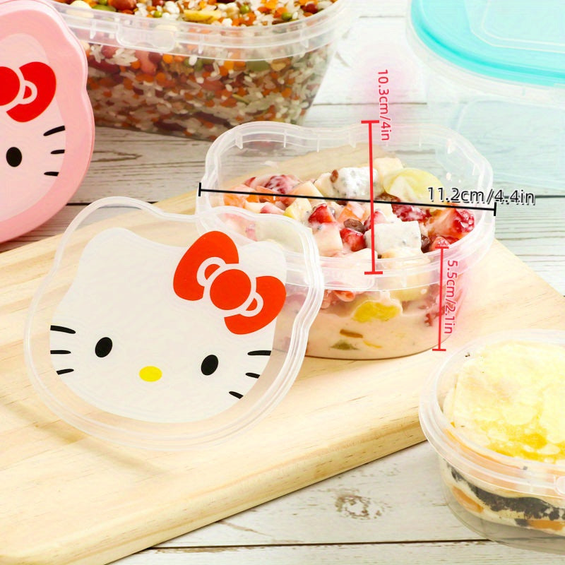 Set of 5 Kids Bento Boxes with Leakproof Lids for Snacks and Lunches