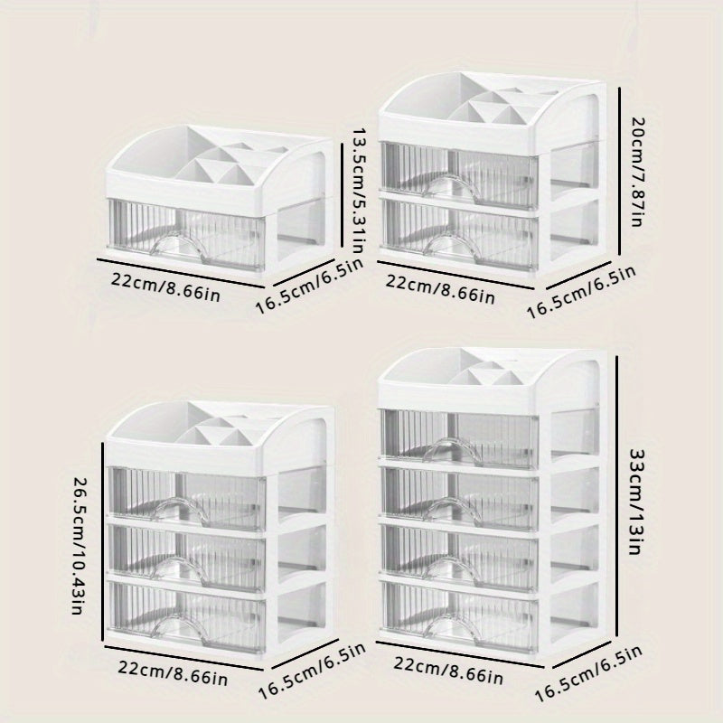 Plastic Drawer Organizer for Cosmetics Jewelry Stationery Office Supplies