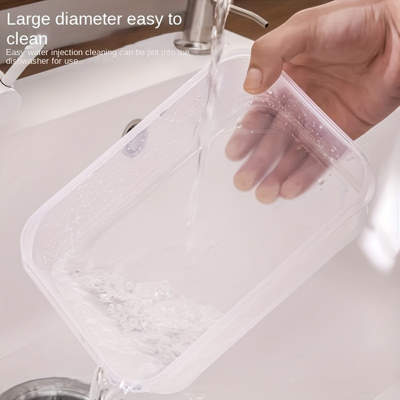 Frozen Meat Storage Box with 5 Compartments Food-Grade Grid Organizer