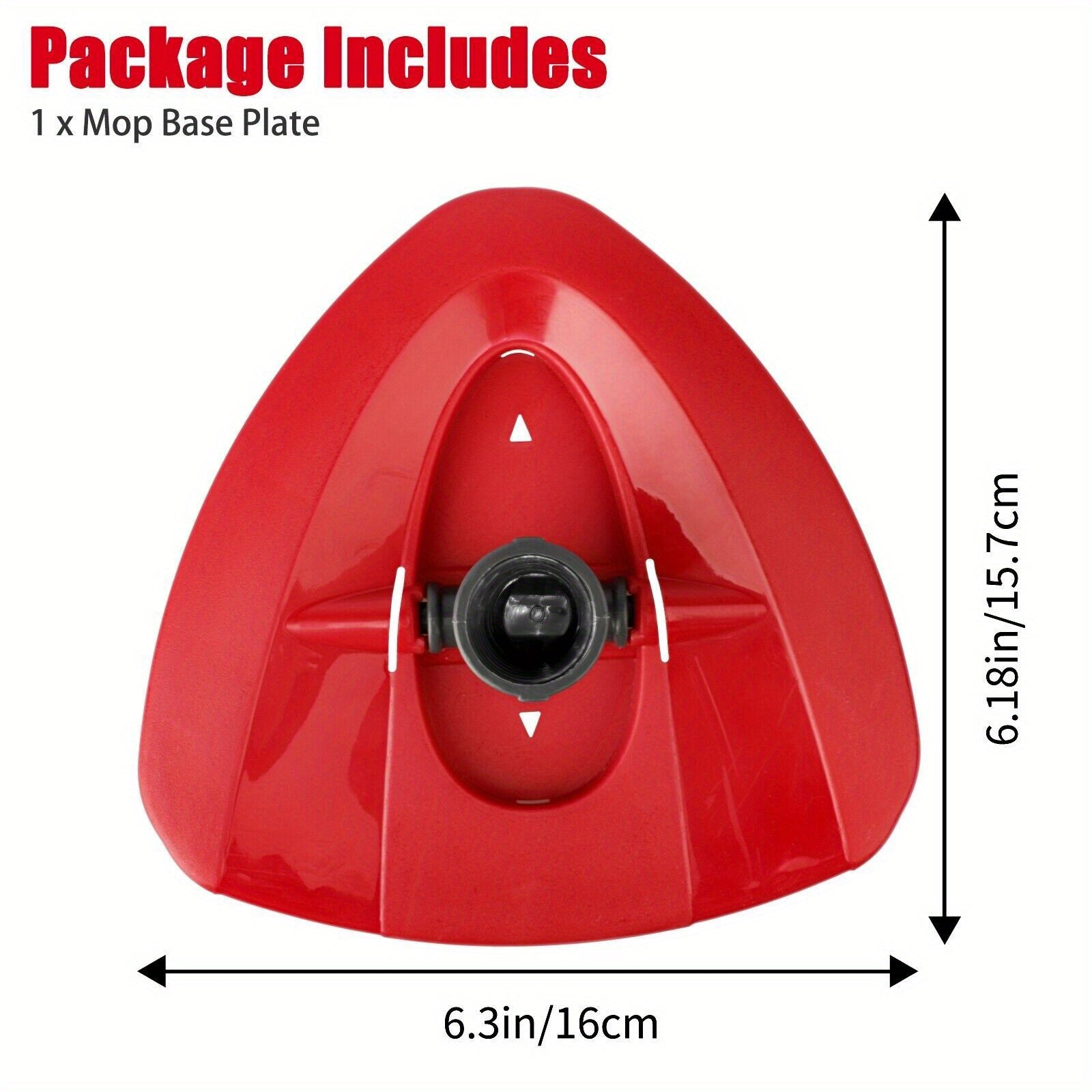 Uzoq muddatli plastik uchburchak mop bazasi - Vileda O-Cedar 360° aylanuvchi bosh bilan ishlash uchun mo'ljallangan, oddiy tozalash xususiyatlariga ega qulay almashtirish aksessuari