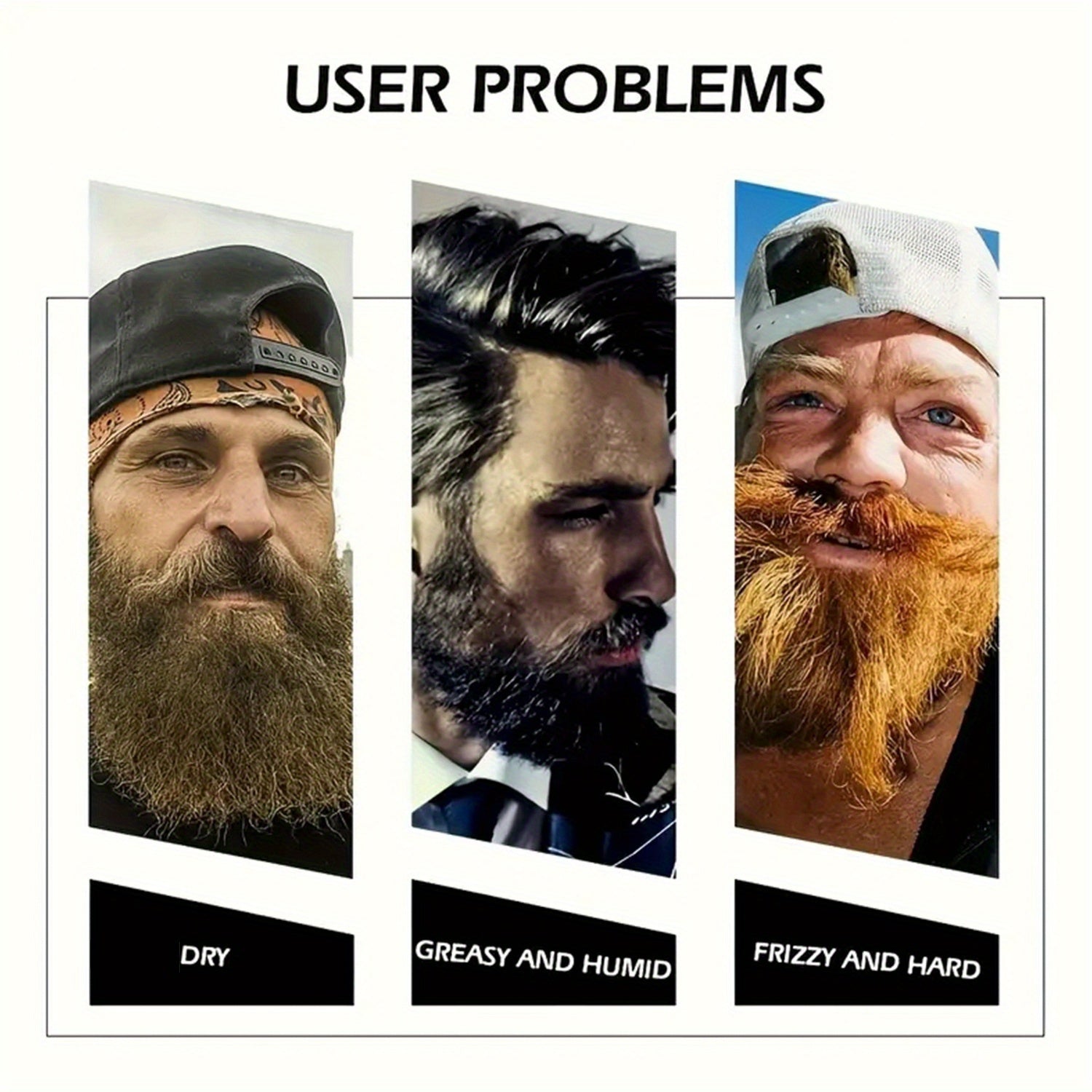 Crema de mantequilla para barba masculina 50g Acondicionador hidratante suaviza y hidrata