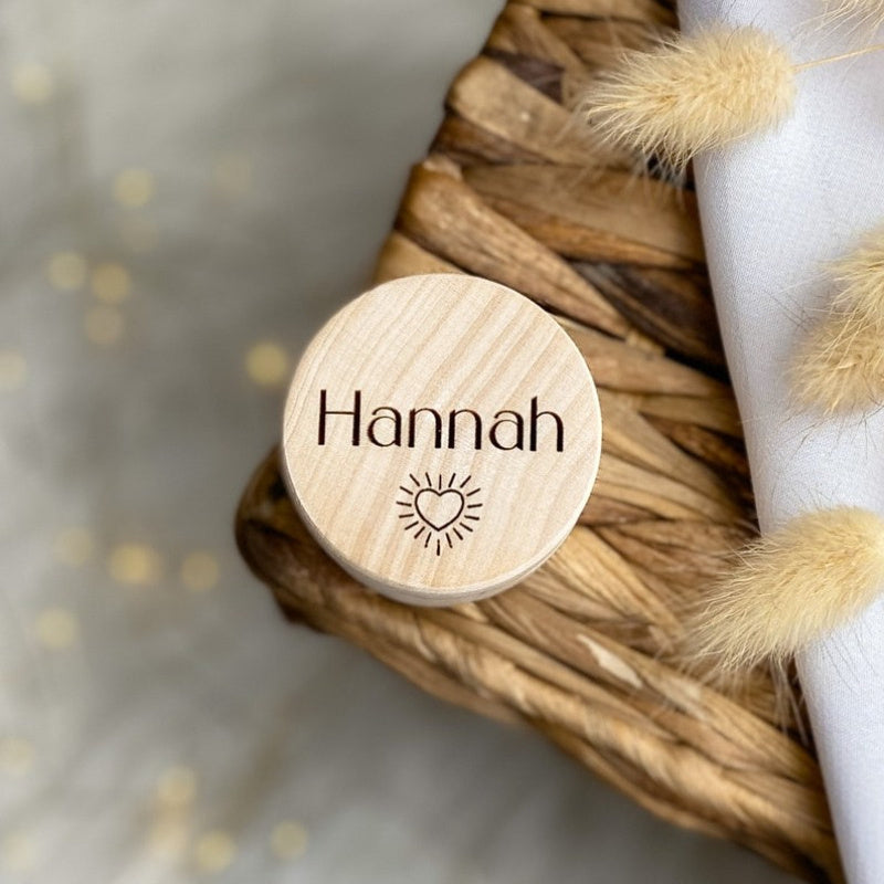 Newborn Keepsake Box with Compartments for Baby Teeth Memory Jar Tooth Saver