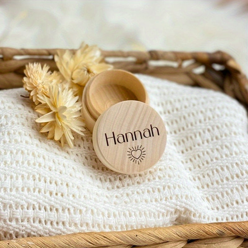 Newborn Keepsake Box with Compartments for Baby Teeth Memory Jar Tooth Saver