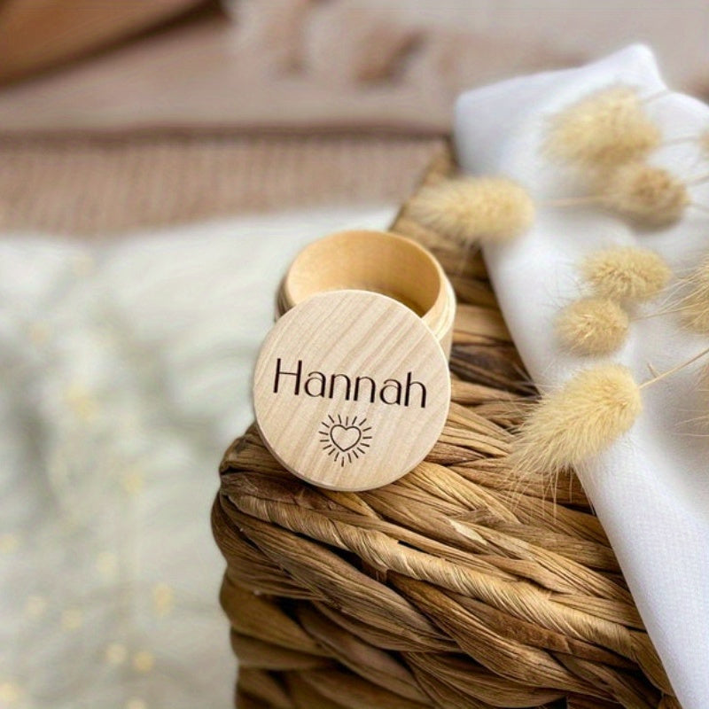 Newborn Keepsake Box with Compartments for Baby Teeth Memory Jar Tooth Saver