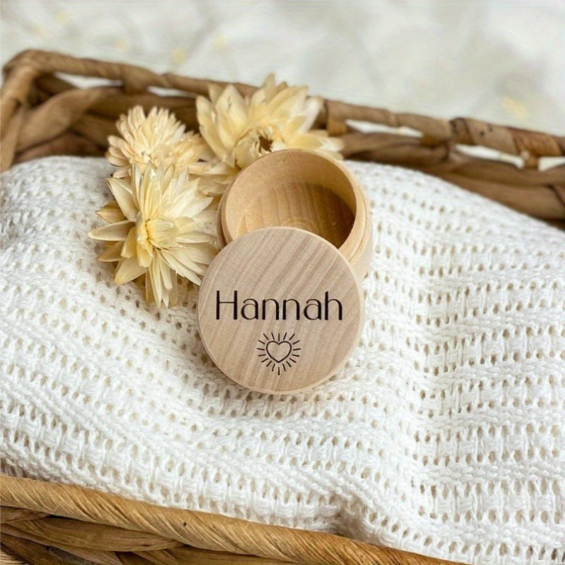 Newborn Keepsake Box with Compartments for Baby Teeth Memory Jar Tooth Saver