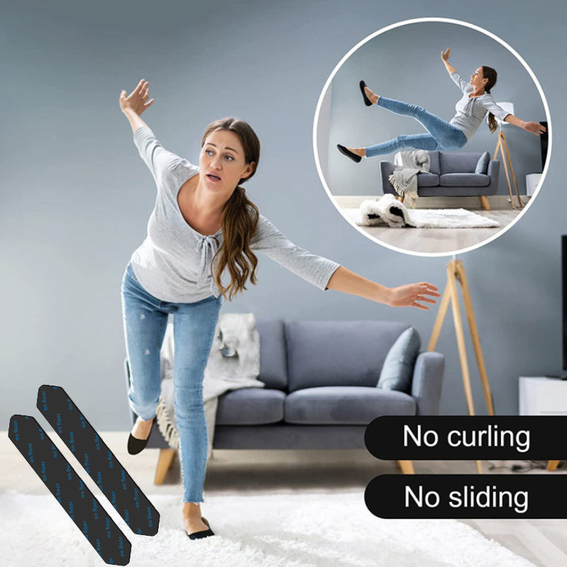 4-Piece Non-Slip Rug Grippers for Living Room and Bathroom Safety