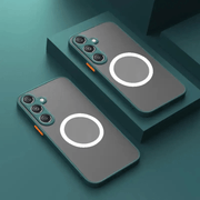 Magnetic Matte Phone Case for Samsung Galaxy S24 Plus S23 Ultra S24 Camera Full Protection