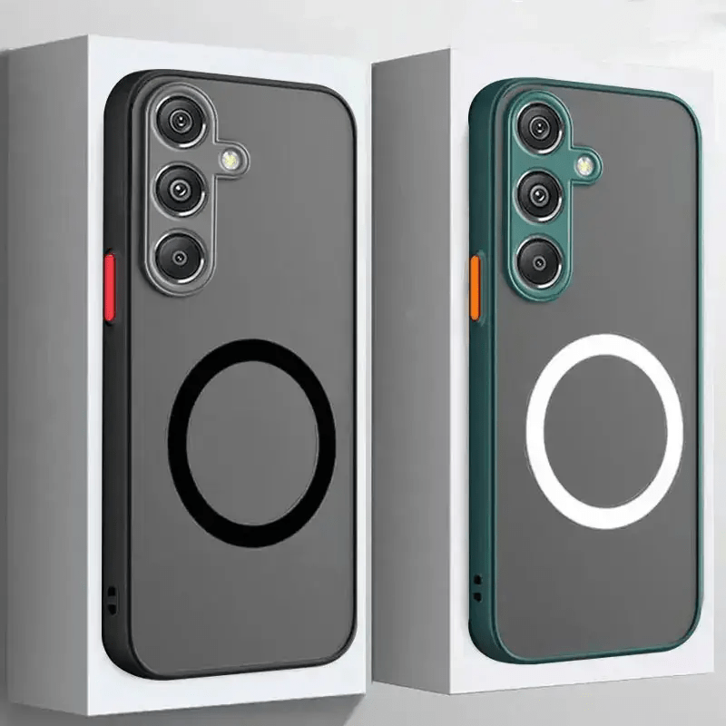 Magnetic Matte Phone Case for Samsung Galaxy S24 Plus S23 Ultra S24 Camera Full Protection